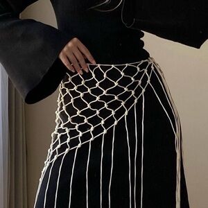 Elegant Black and White Women's Accessory